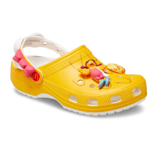 CROCS x McDonald\'s Birdie Classic Clog Sandals Yellow Mens 12 NWT Sealed Bag main image 9